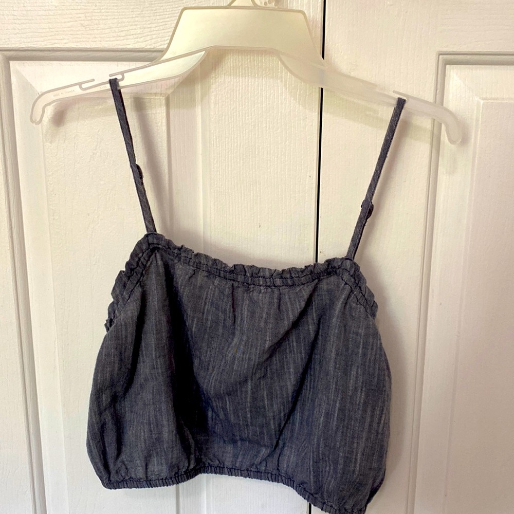Aerie Denim Crop Top